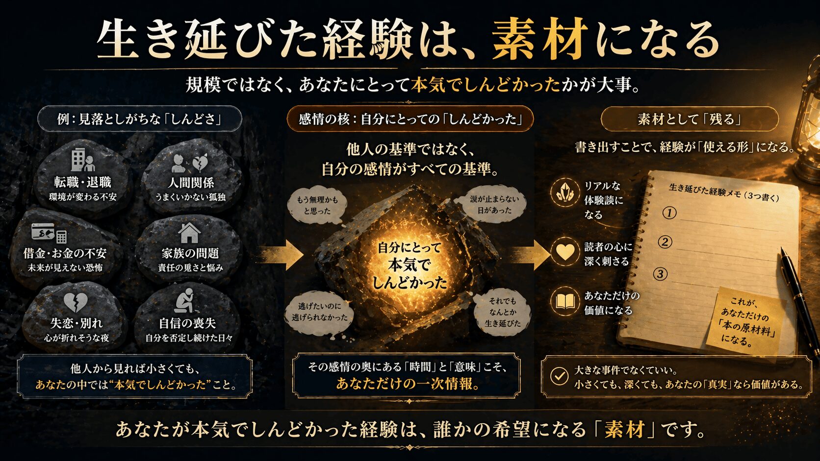 「普通の会社員」の人生が本になる3つの条件_09｜Kindle出版ブランディングコーチけいすけ